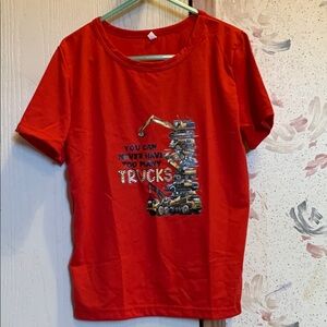 Kids Red Truck Graphic T-Shirt